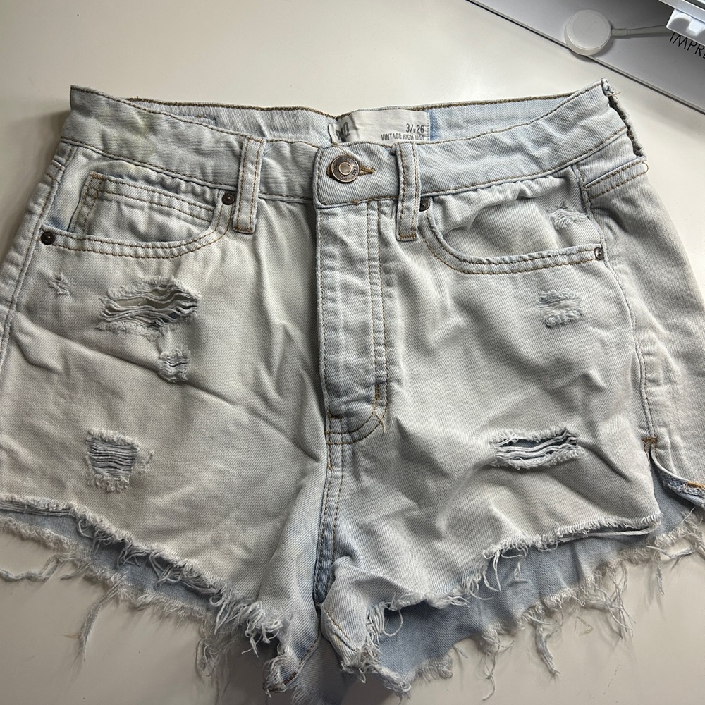 Light Wash Jean Shorts